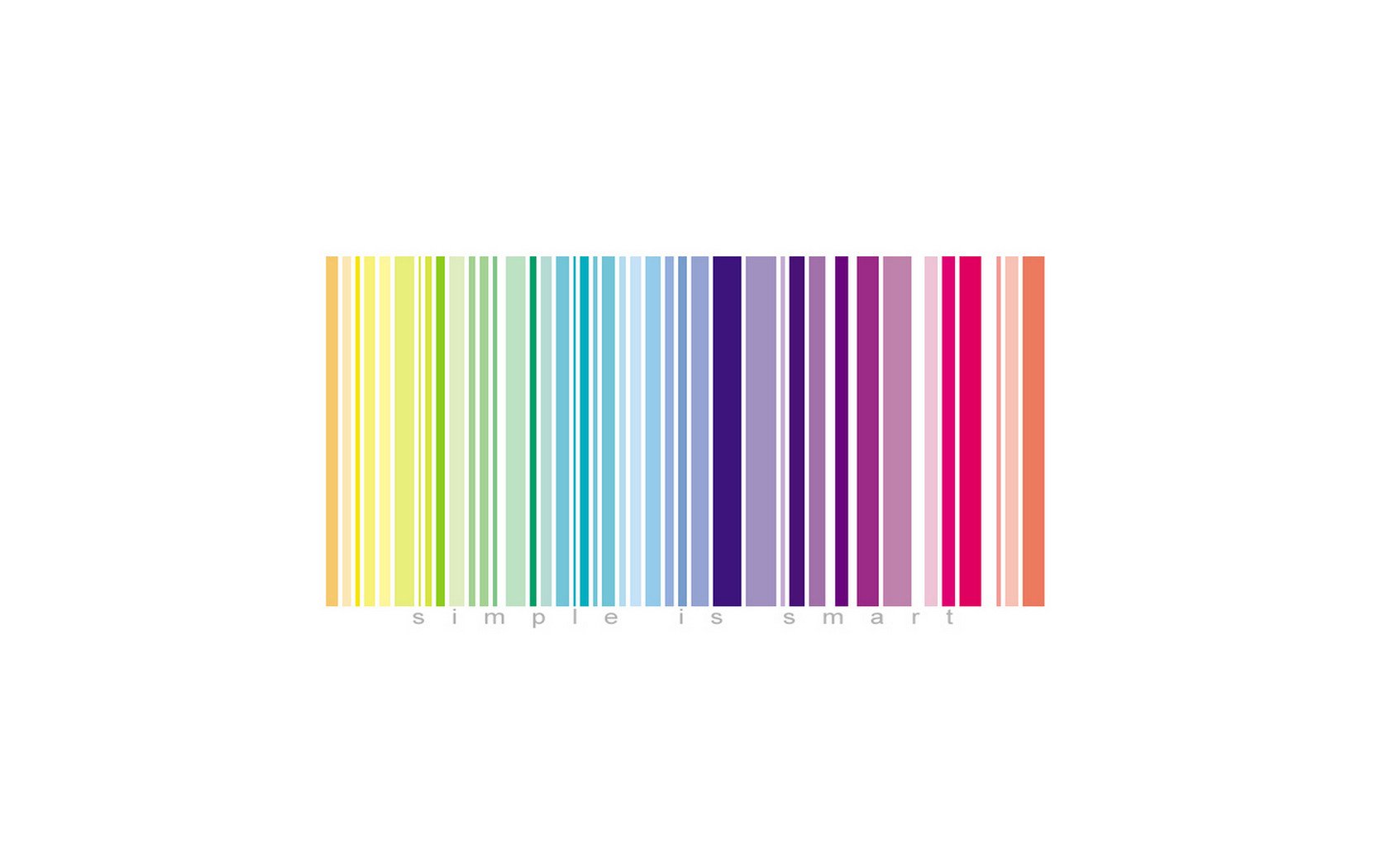 código de barras letras colores simple inteligente simplicidad