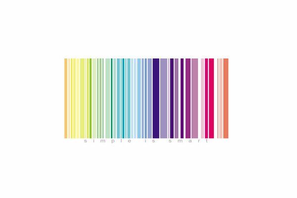 Image de code-barres couleur avec légende