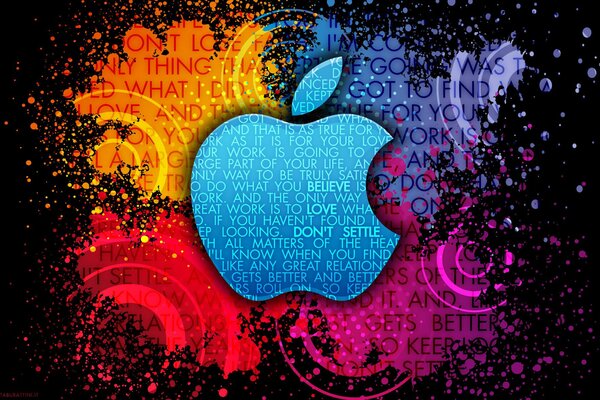 Colorful apple logo