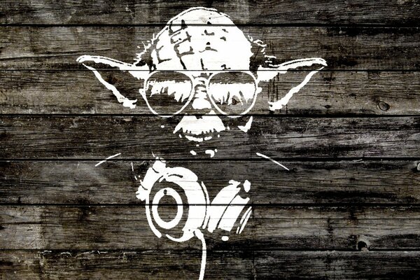 Silhouette cool del Maestro Yoda