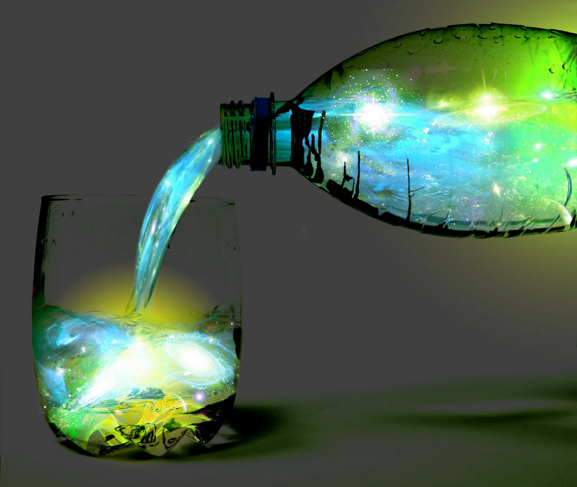 verre bouteille univers