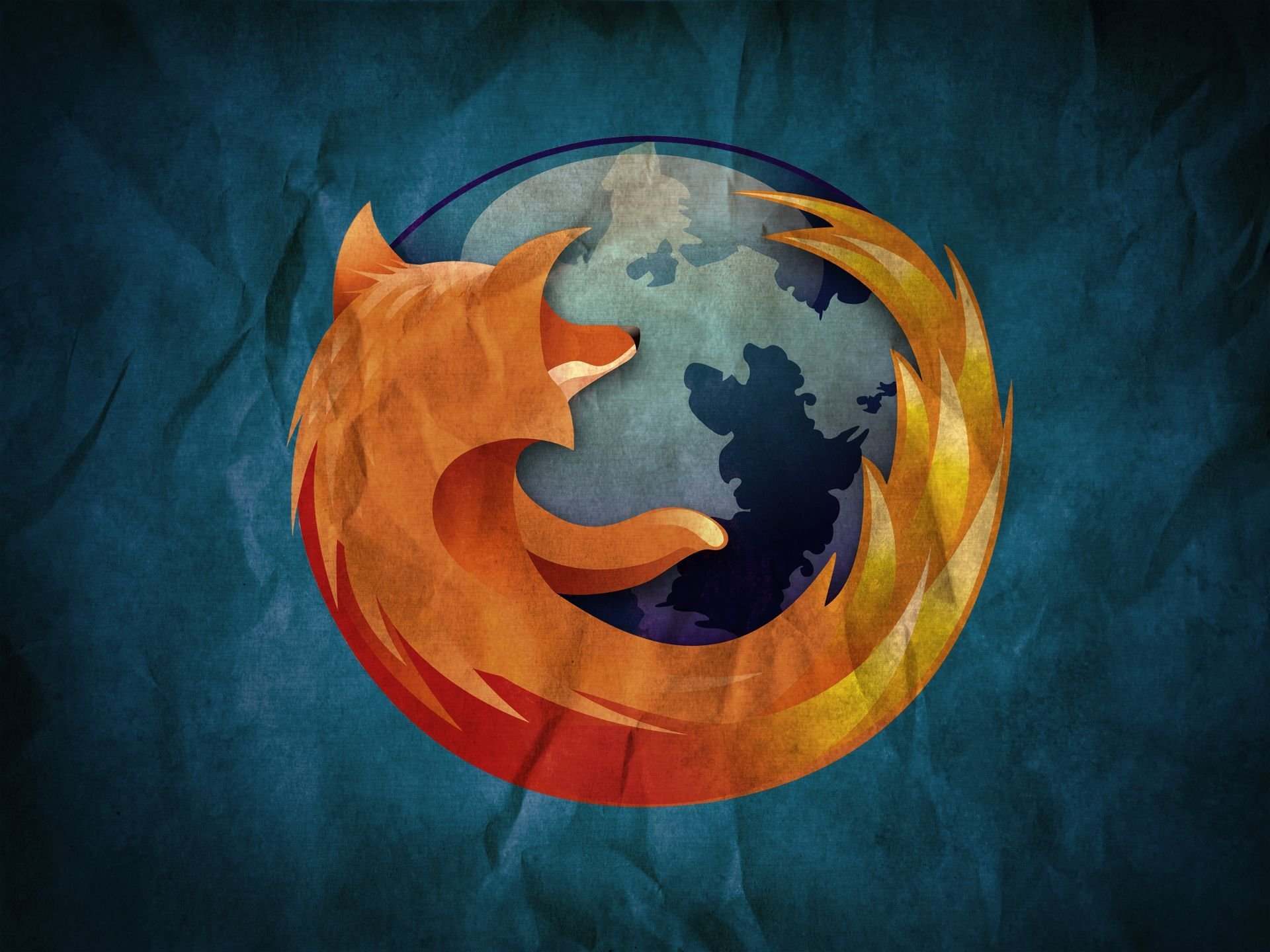 mozilla firefox renard planète fond