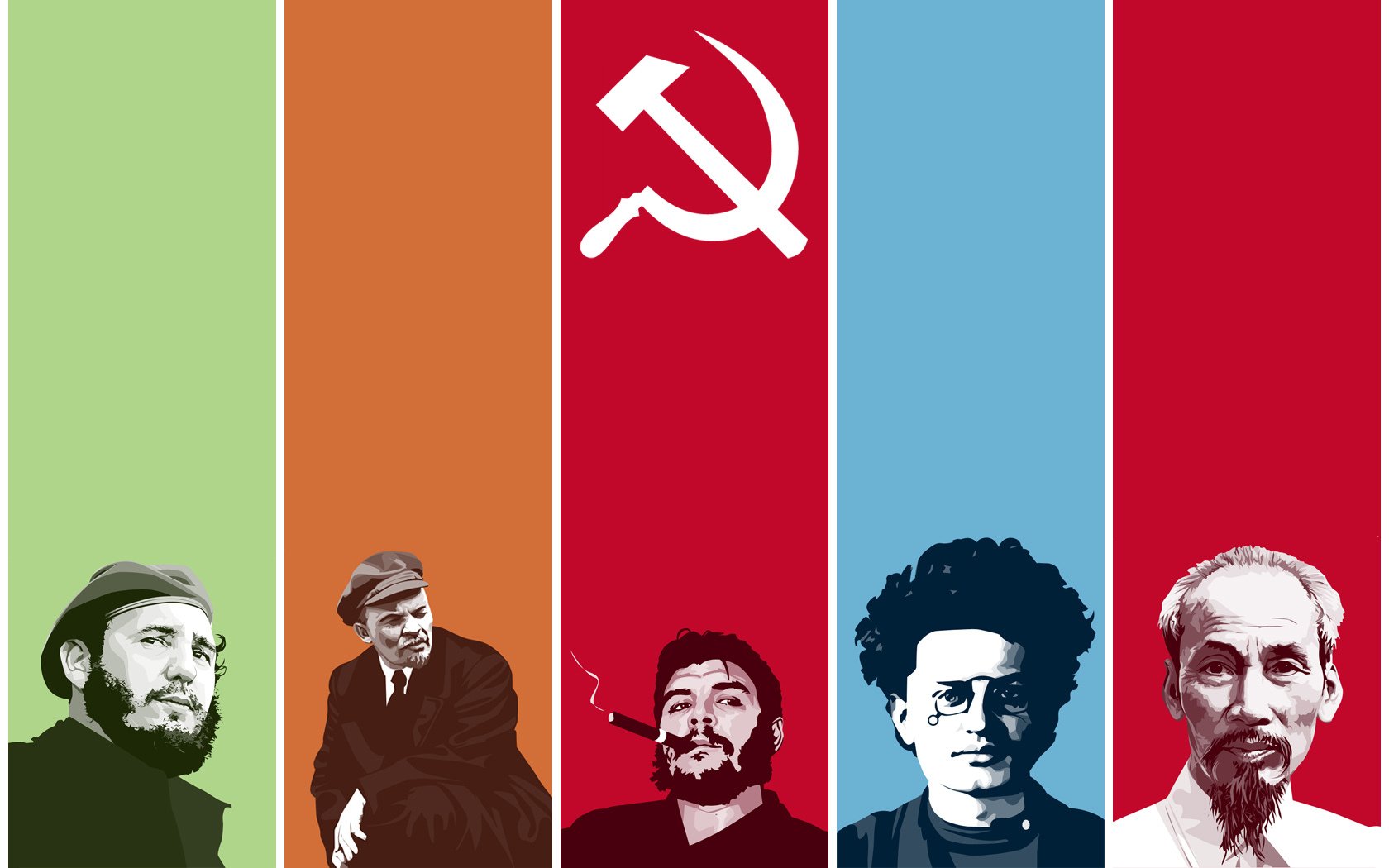 comunisti fidel lenin che trotsky xs