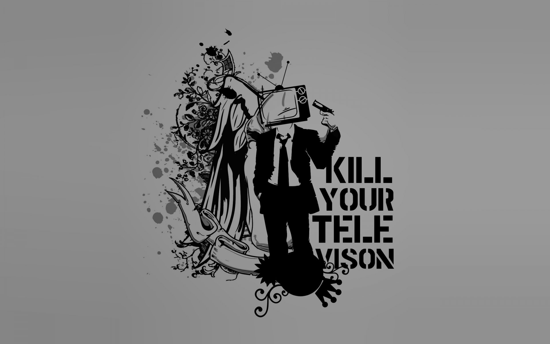 consumer kill television vector