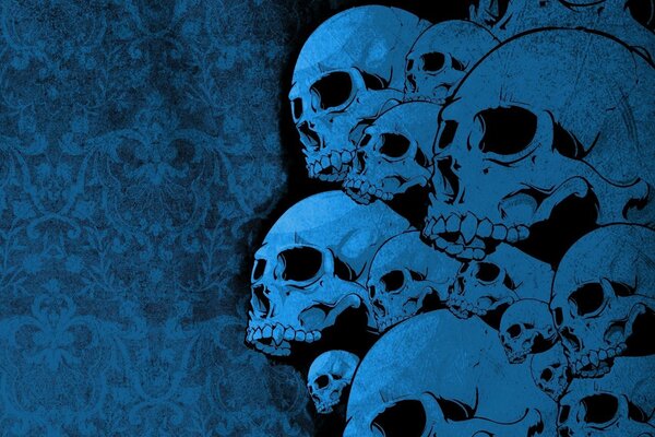 Art image. Skulls