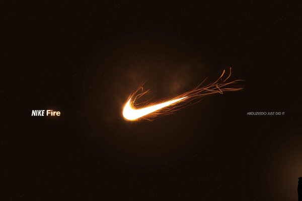 Das feurige Nike-Logo