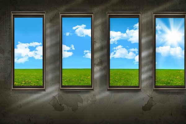 Windows. Landscape. Desktop background