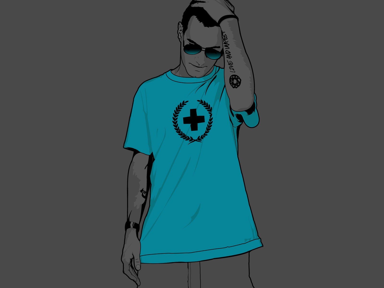 vector camiseta cruz