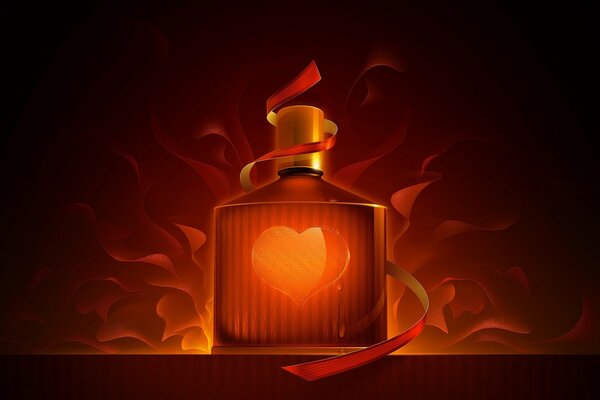 Perfume atractivo con notas de amor