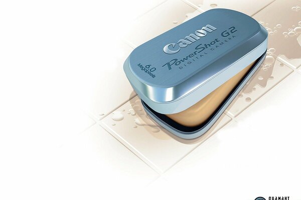 Canon soap dish. Soap dish advertising