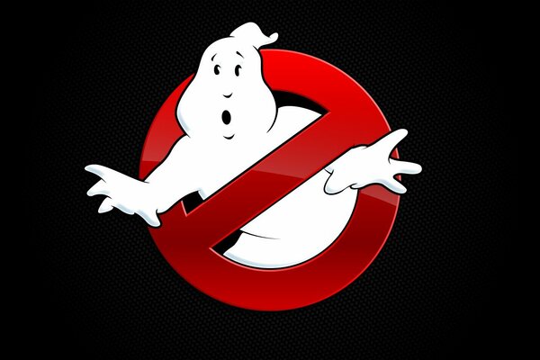 Ghostbusters logo on black background