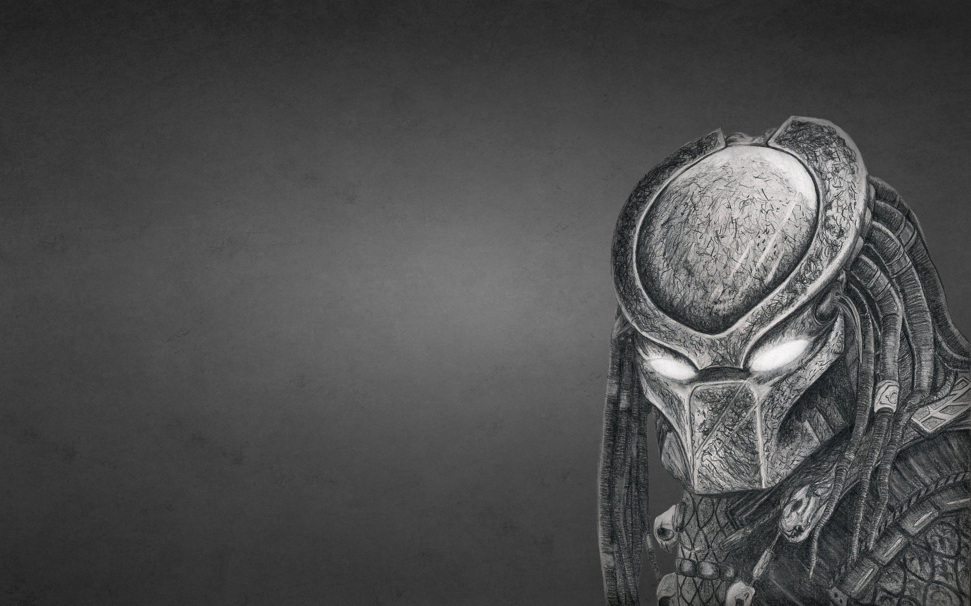 predator alien dark background helmet