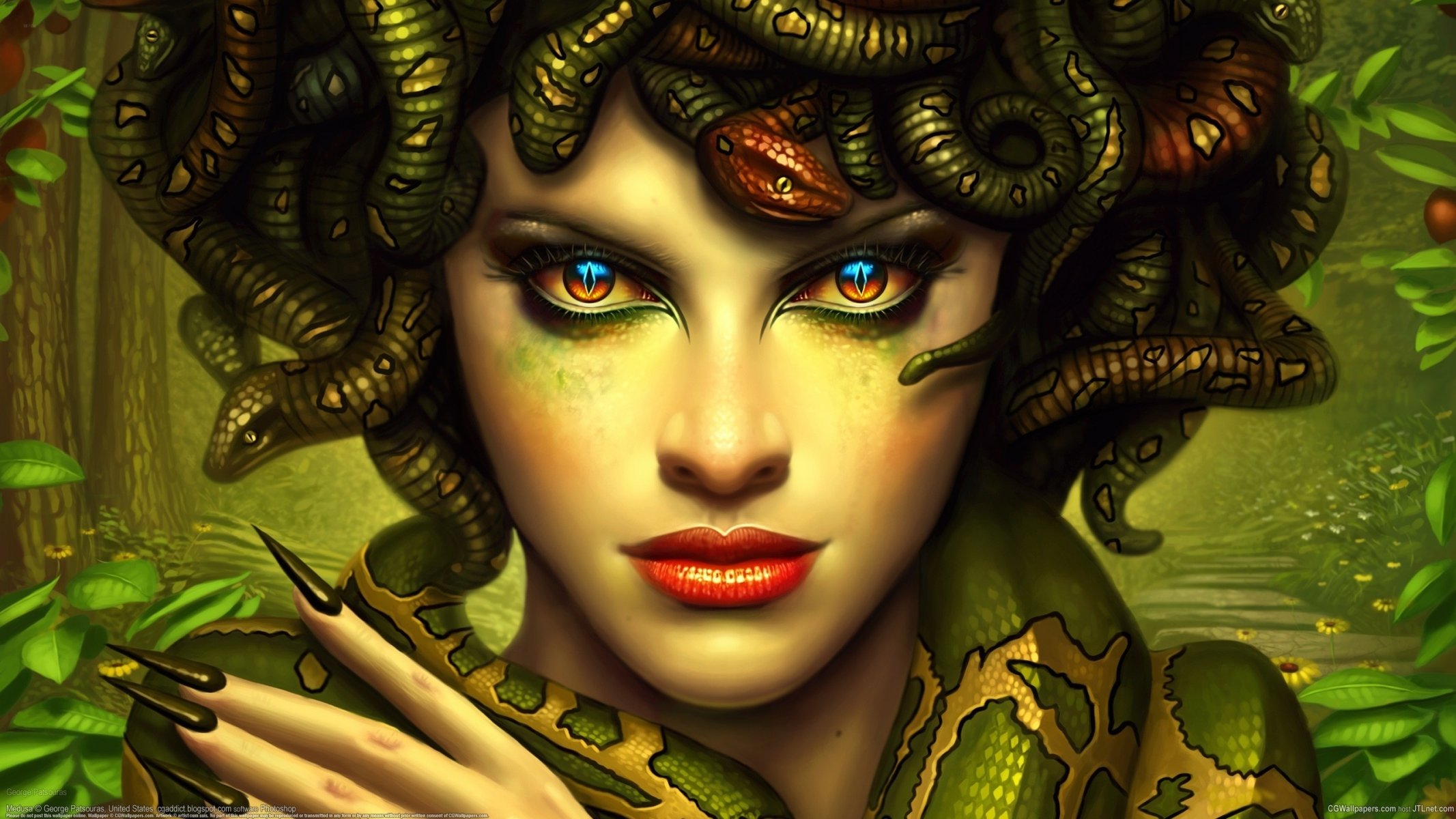 george patsouras medusa gorgona serpientes