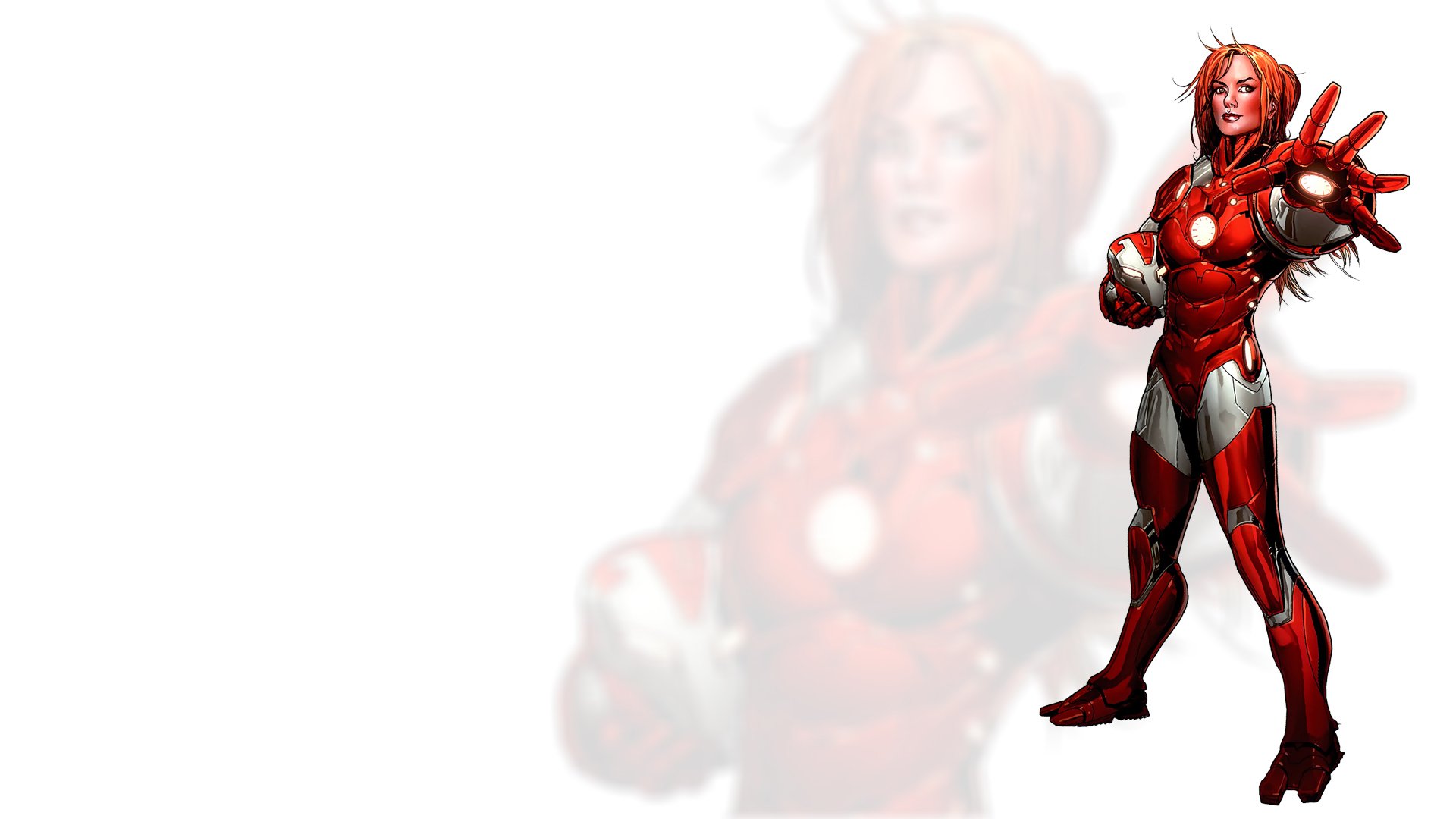 comics iron man girl redhead