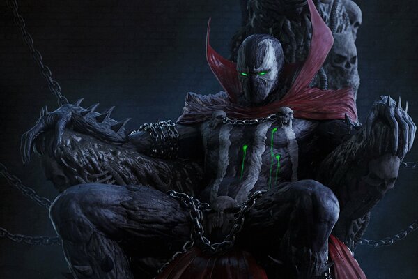 Costume antieroe di spawn dei fumetti