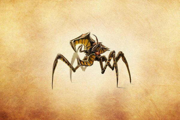 A spider beetle from some movie drawing