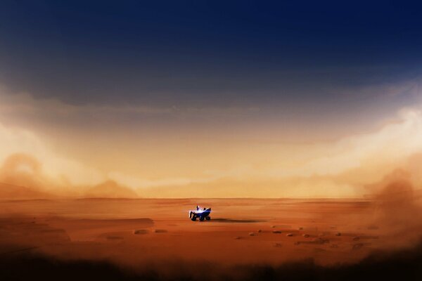 Un Rover en el desierto. Estudio de superficie