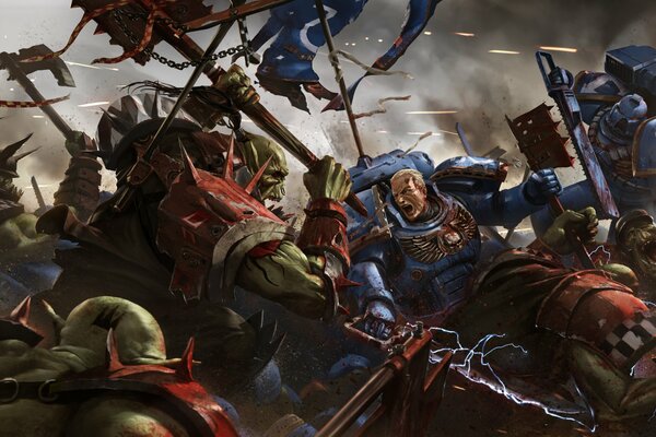 Battle of Orcs against Disant