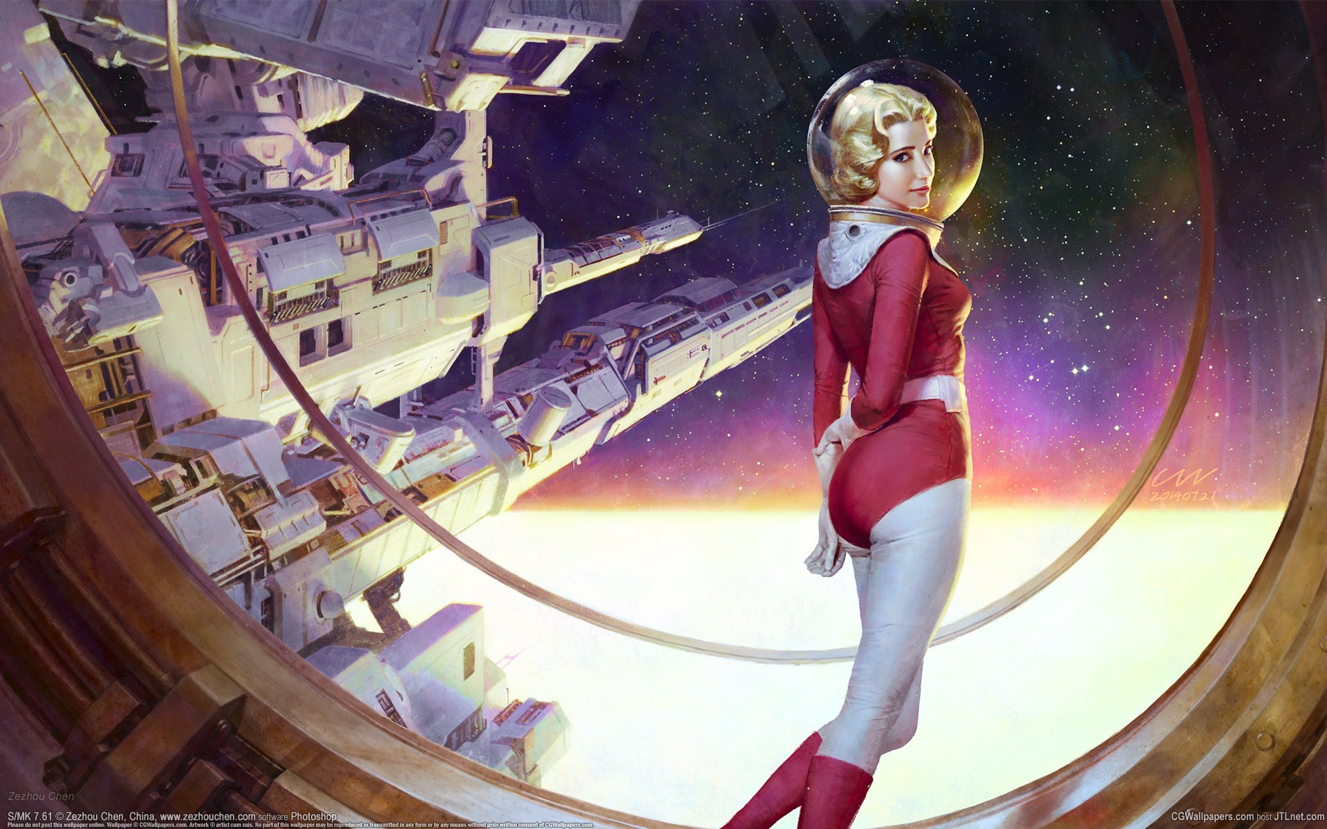 zezhou chen girl space station space