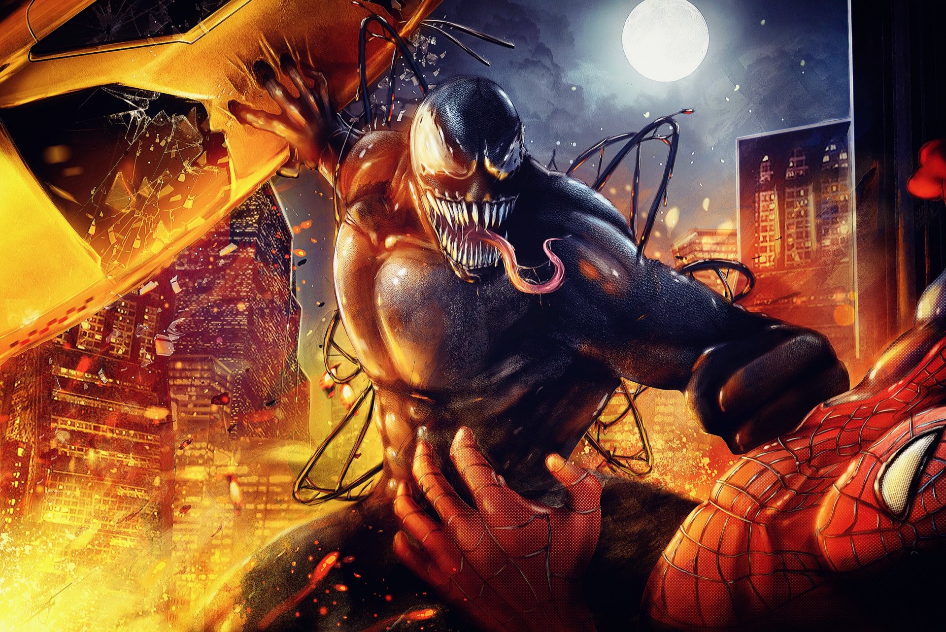 venom hombre araña hombre araña marvel