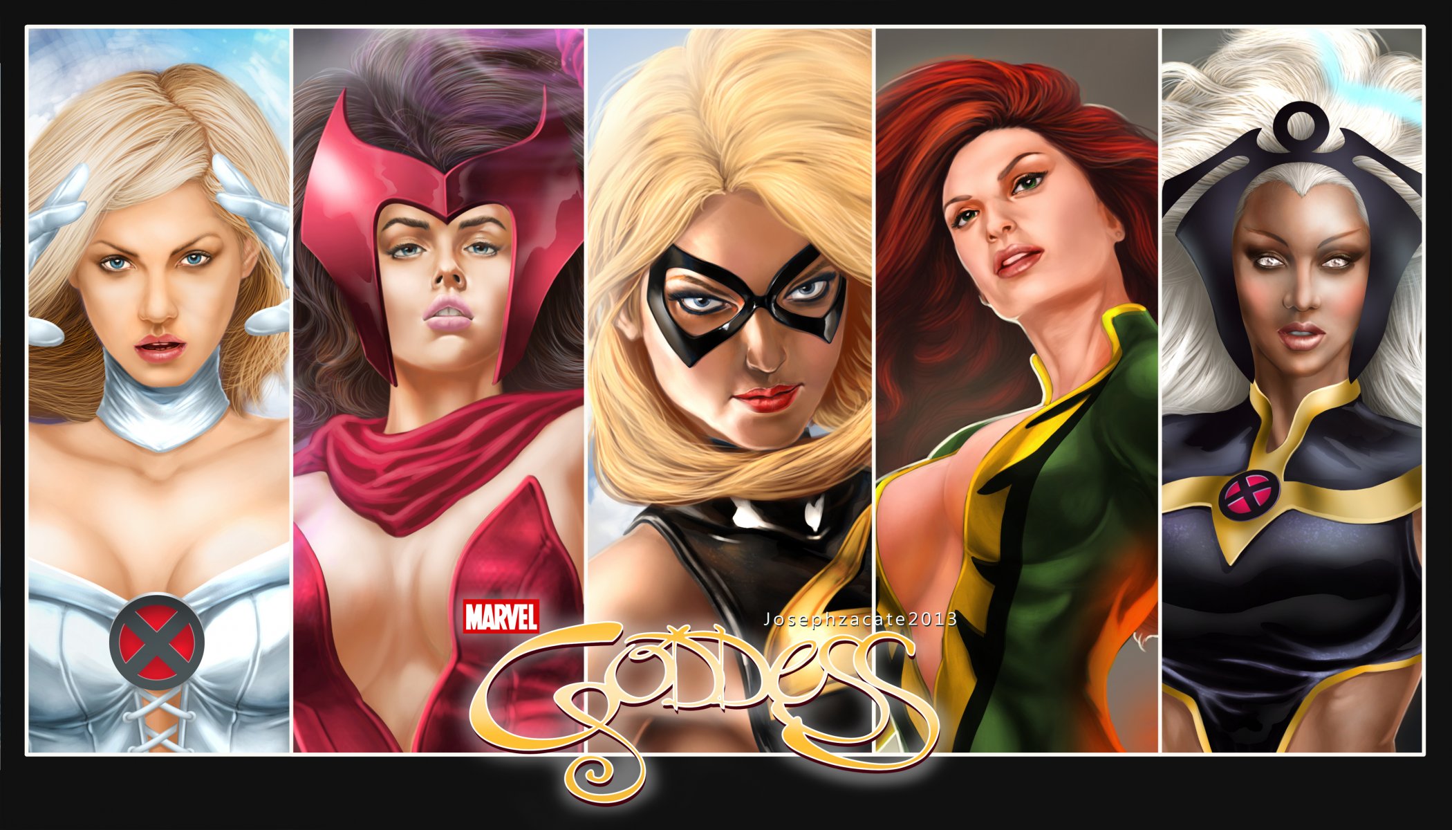 emma frost scarlet witch pani marvel warbird jean grey-summers phoenix storm marvel