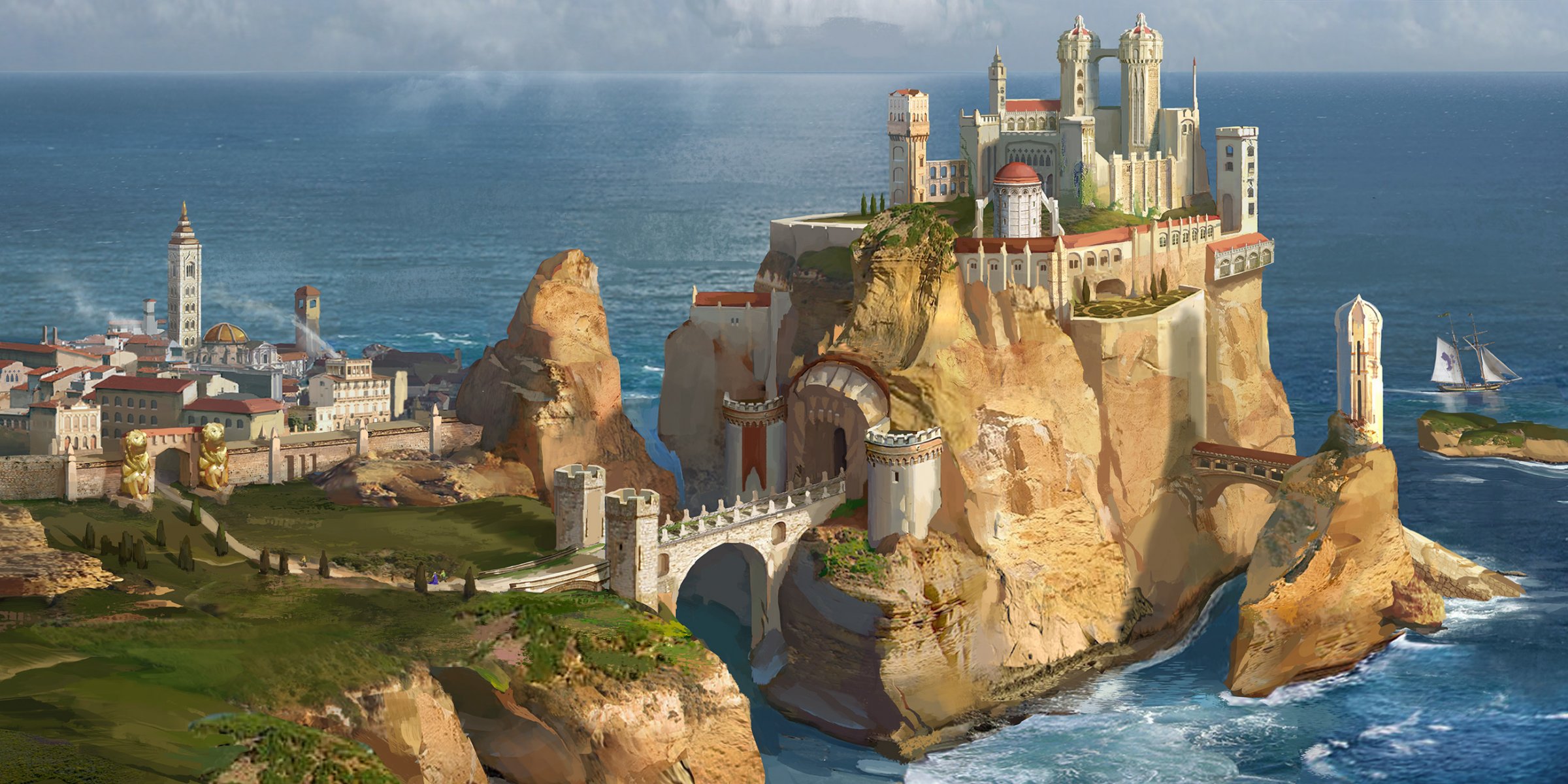 art song of ice and fire song of ice and fire casterly rock lannister house castle shore rocks sea