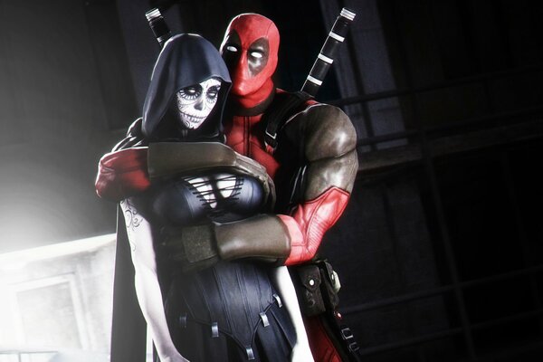 Deadpool , embraces the girl death 