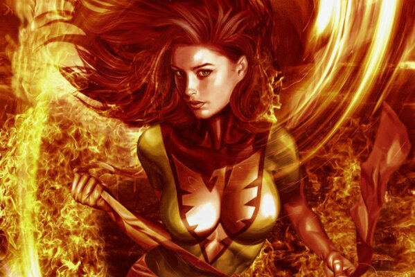 Chica de fuego. Jean Grey