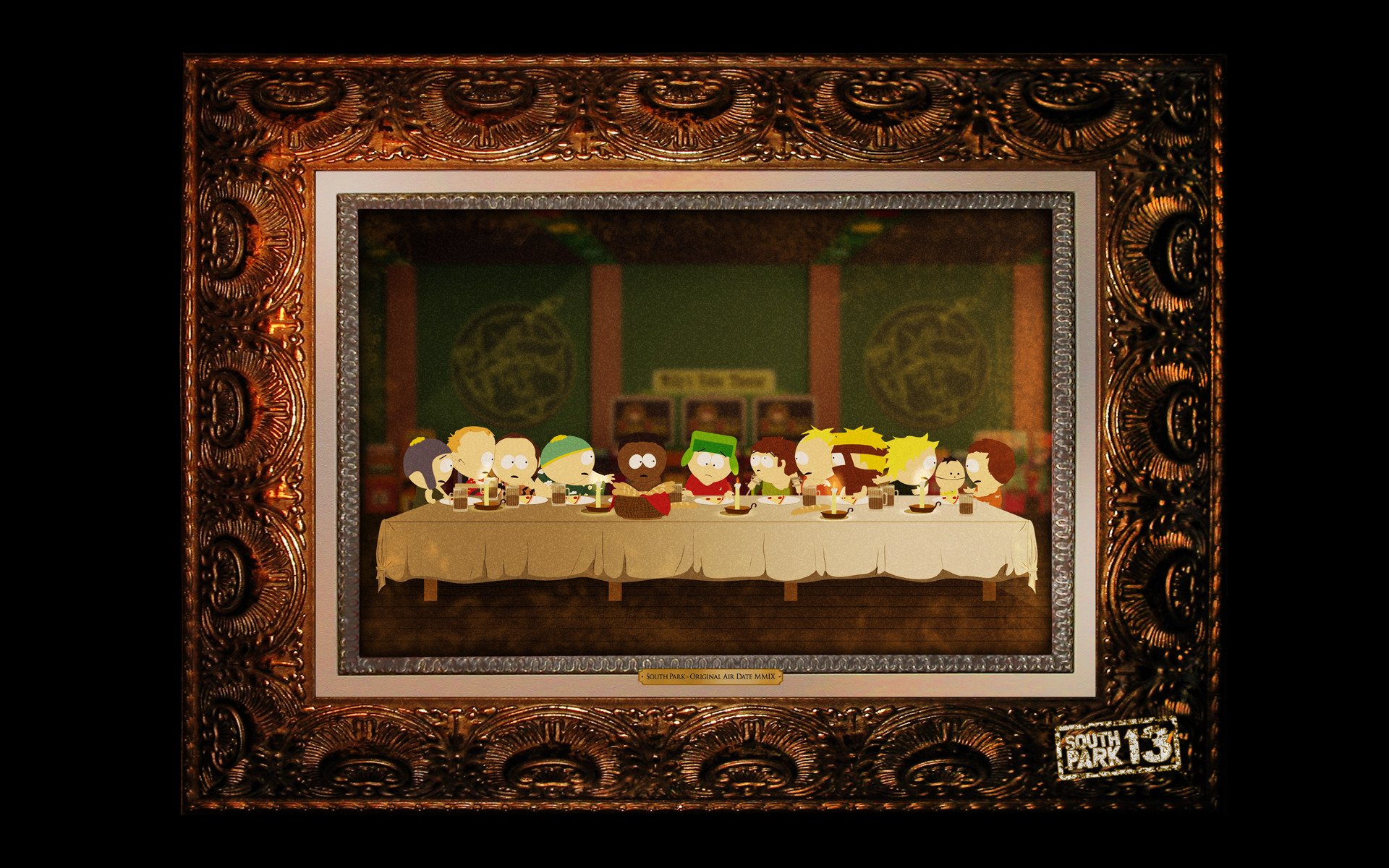 south park pintura la última cena