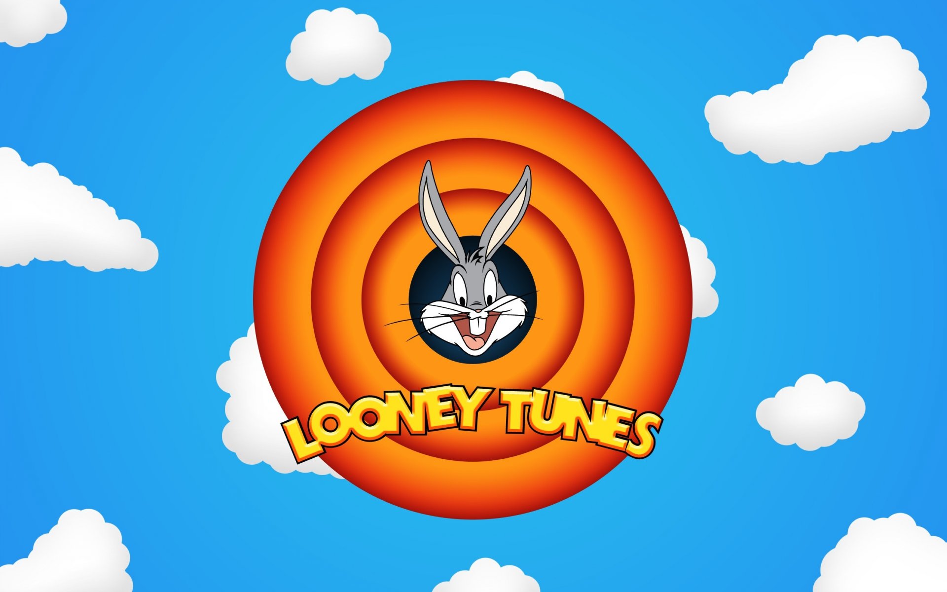 cartoon bugs bunny sky clouds looney toones wallpaper