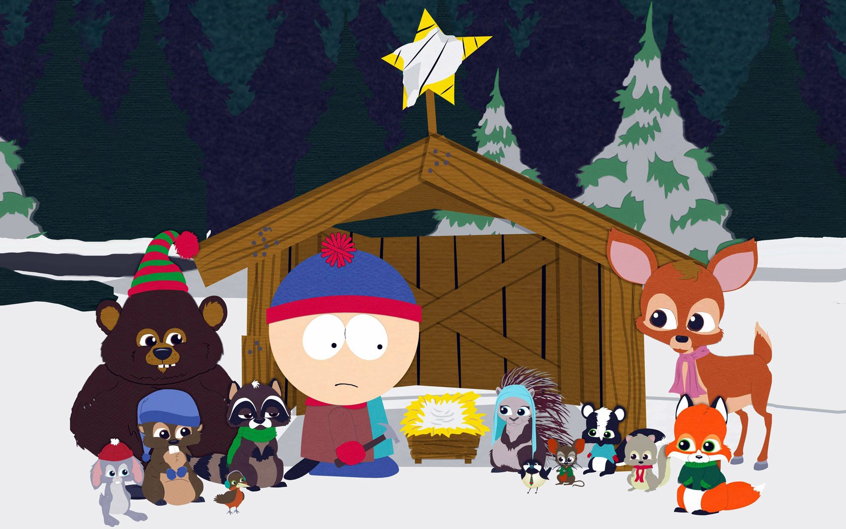 outh park woodland critter christmas christmas stan forest zveryata