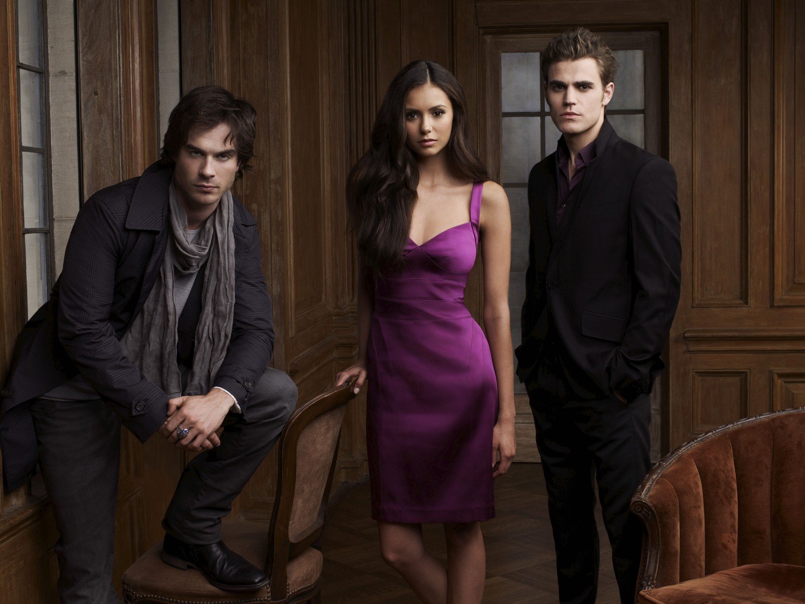 tv-serie vampirtagebücher stefan damon elena foto