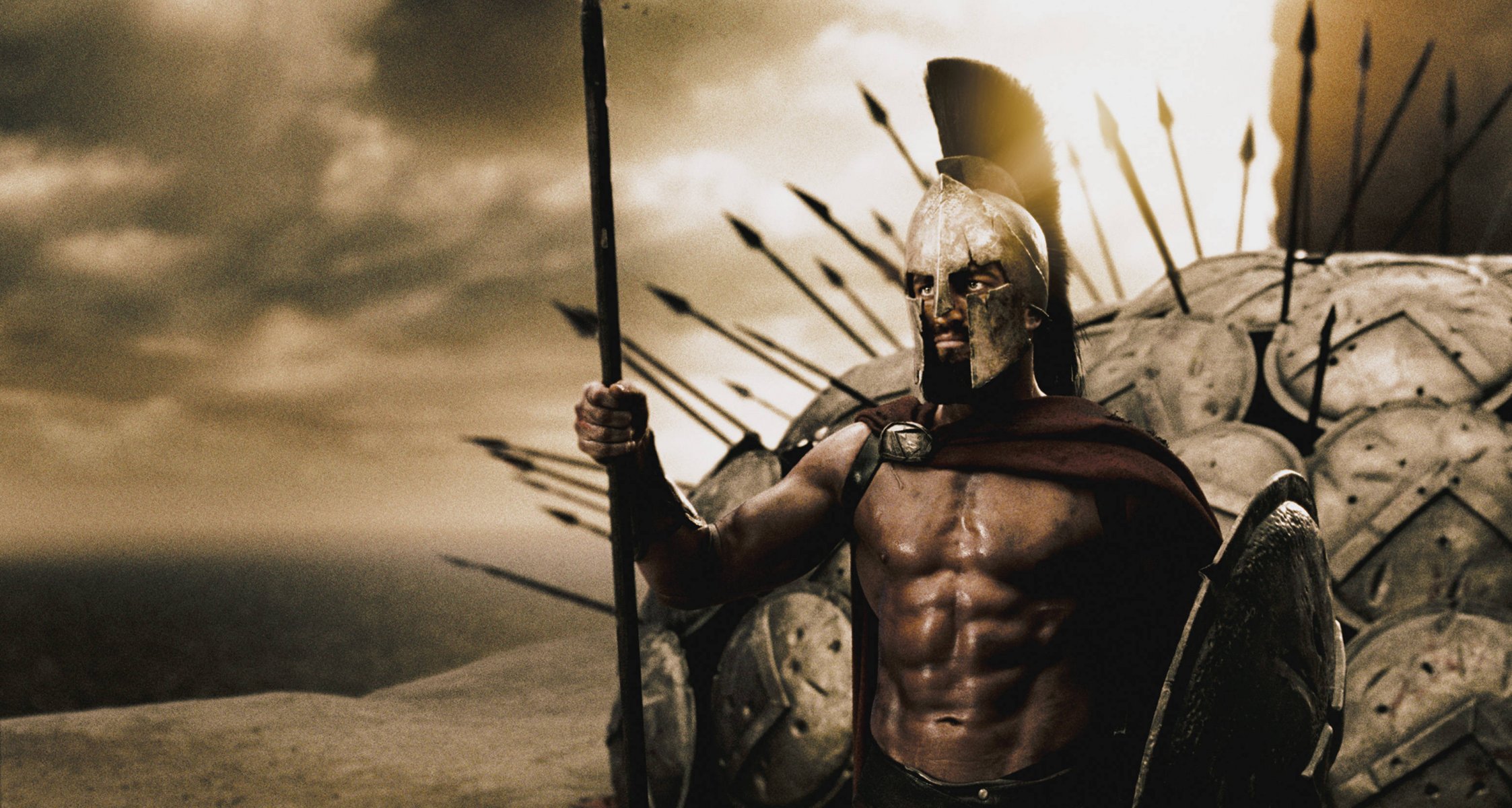 spartan sparta leonidas król tarcze włócznie