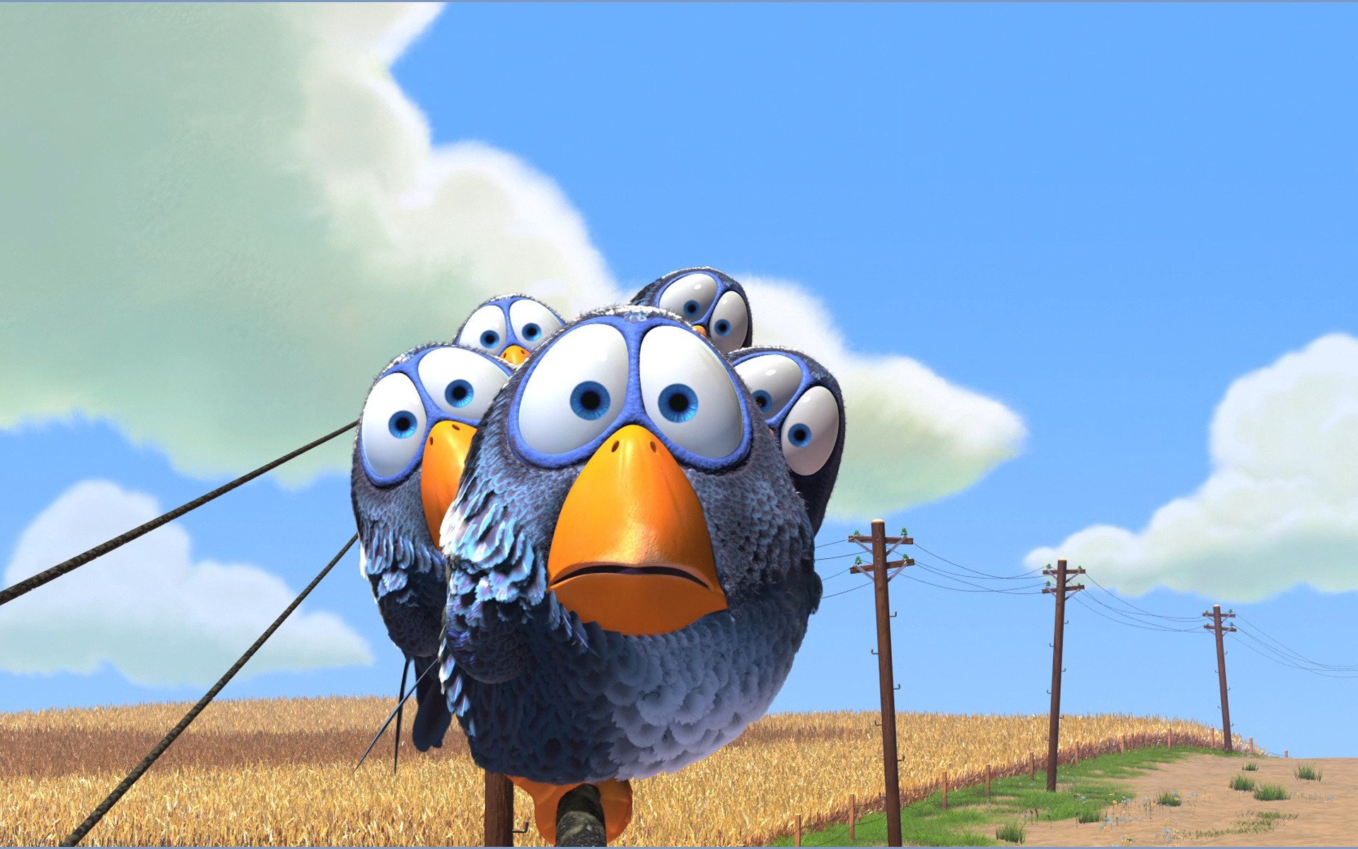 oiseaux oiseaux bande dessinée pixar oiseaux oiseau oiseaux moineaux moineau fils piliers champ