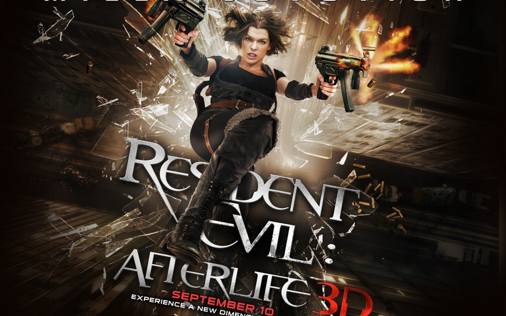 resident evil 4 película milla jovic dispara