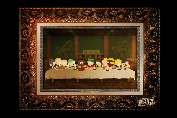 A playful image of the Last Supper