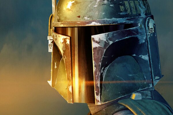 Jango Fett di Star Wars con l elmetto