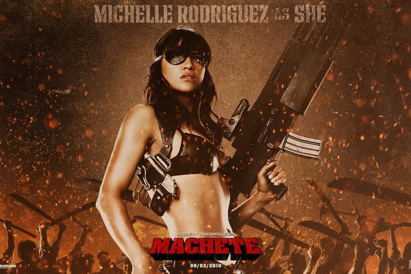 Película con Michelle Rodríguez-machete