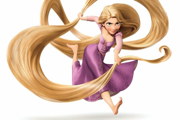 Rapunzel Mädchen mit langen Haaren