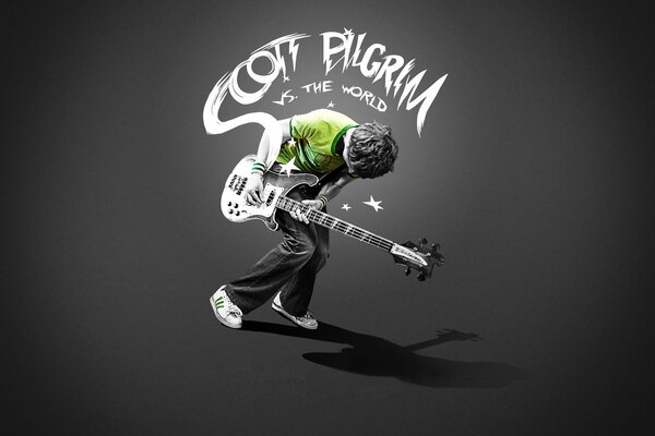 Scott Pilgrim à sa guitare