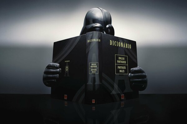 Darth Vader lit le dictionnaire en Portugais