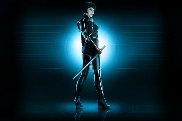 Olivia Wilde in the movie Tron