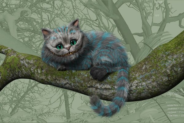 Die Cheshire-Katze von Alice im Wunderland