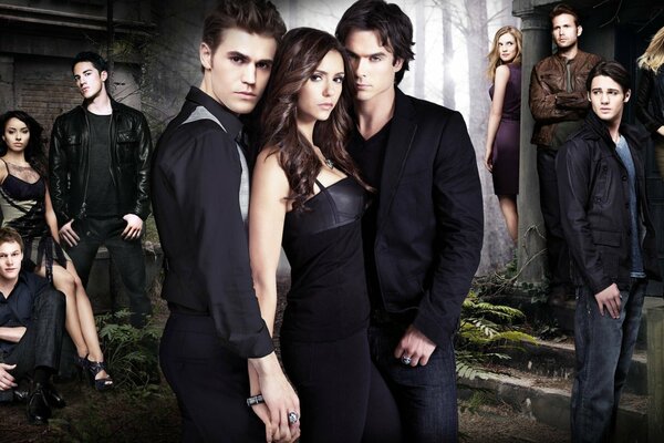 Composition des acteurs de vampire Diaries