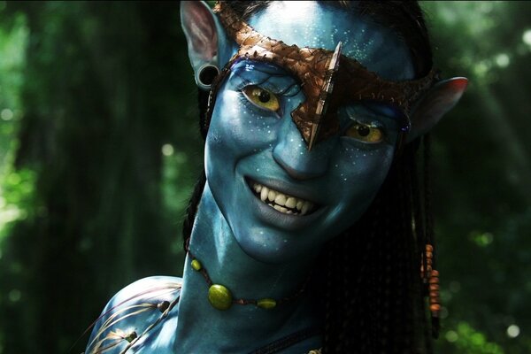 Le sourire de Neytiri de la série avatar