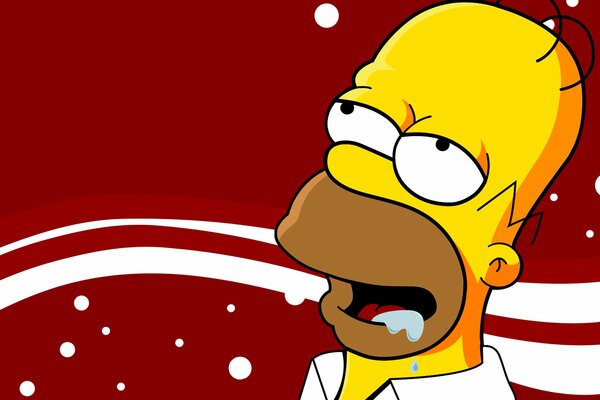 A look Up of Homer from the Simpsons