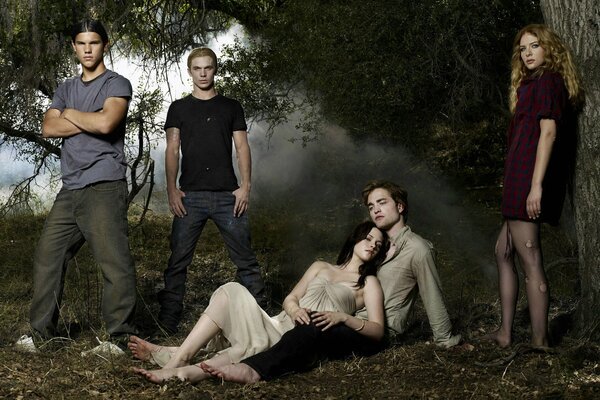 The Twilight Saga. The main characters are actors