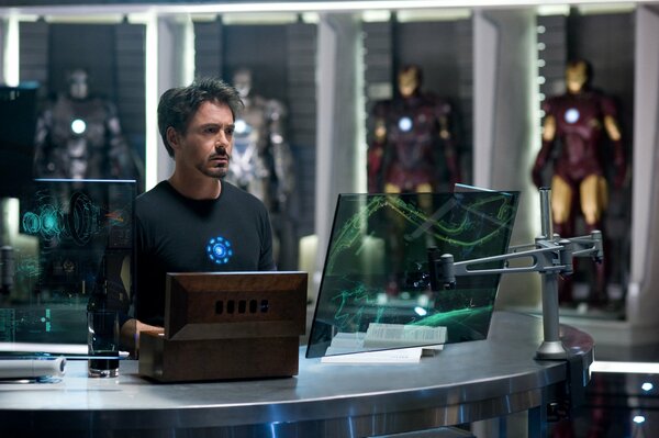 A frame from the movie iron man