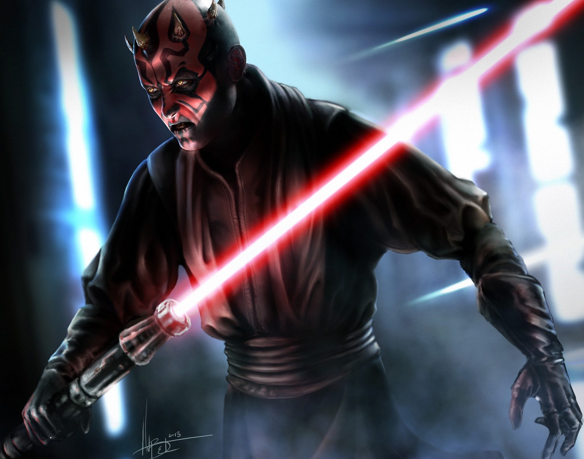 kunst jedi star wars sith darth maulwurf sith lord schwert licht