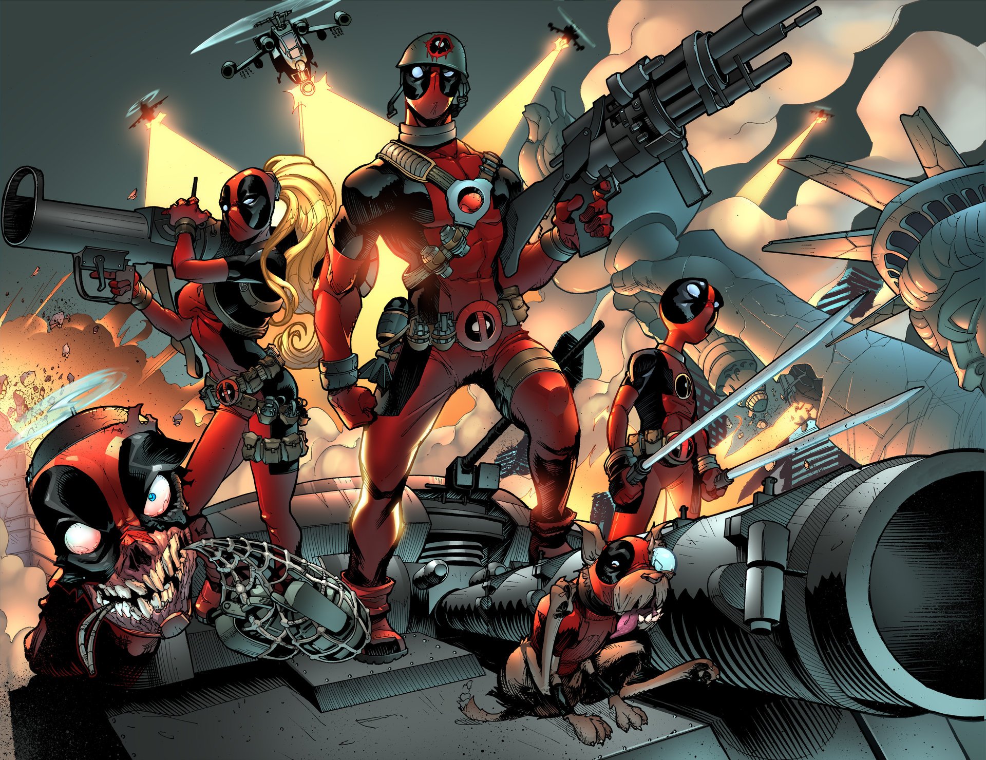 komiksy sztuka deadpool wade wilson